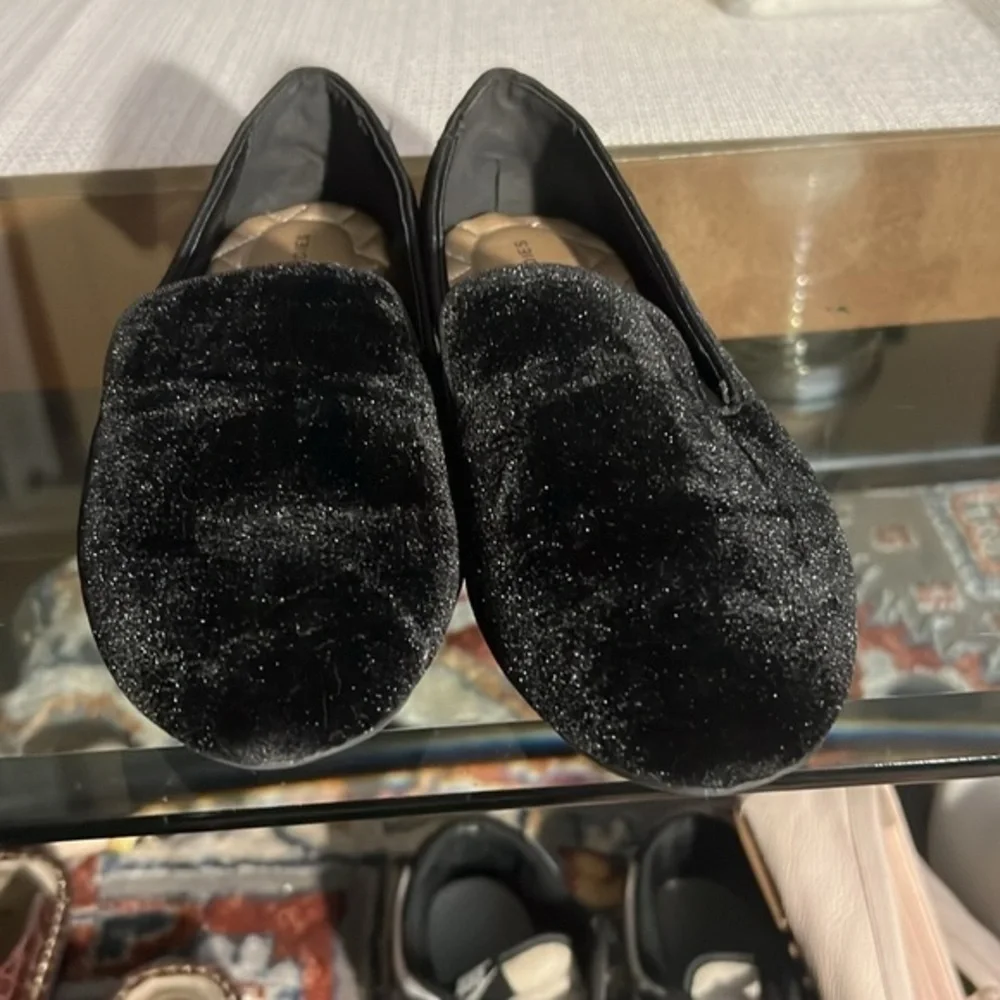 Black Velvet Flats size 7